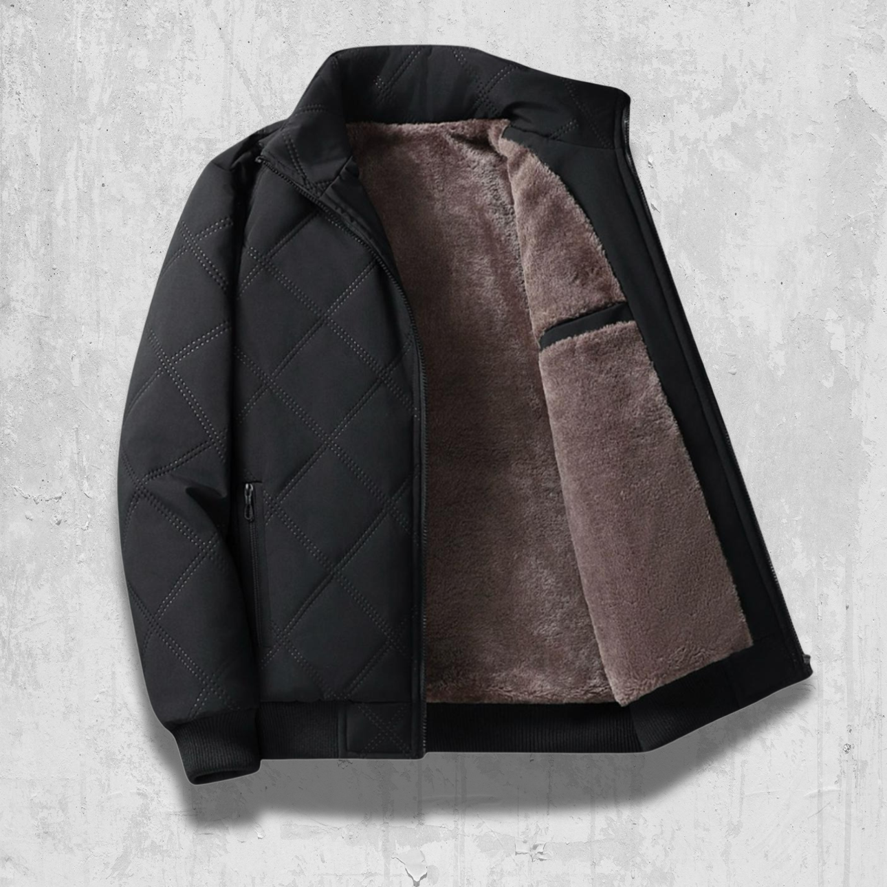 Diamond‑Quilt Bomber