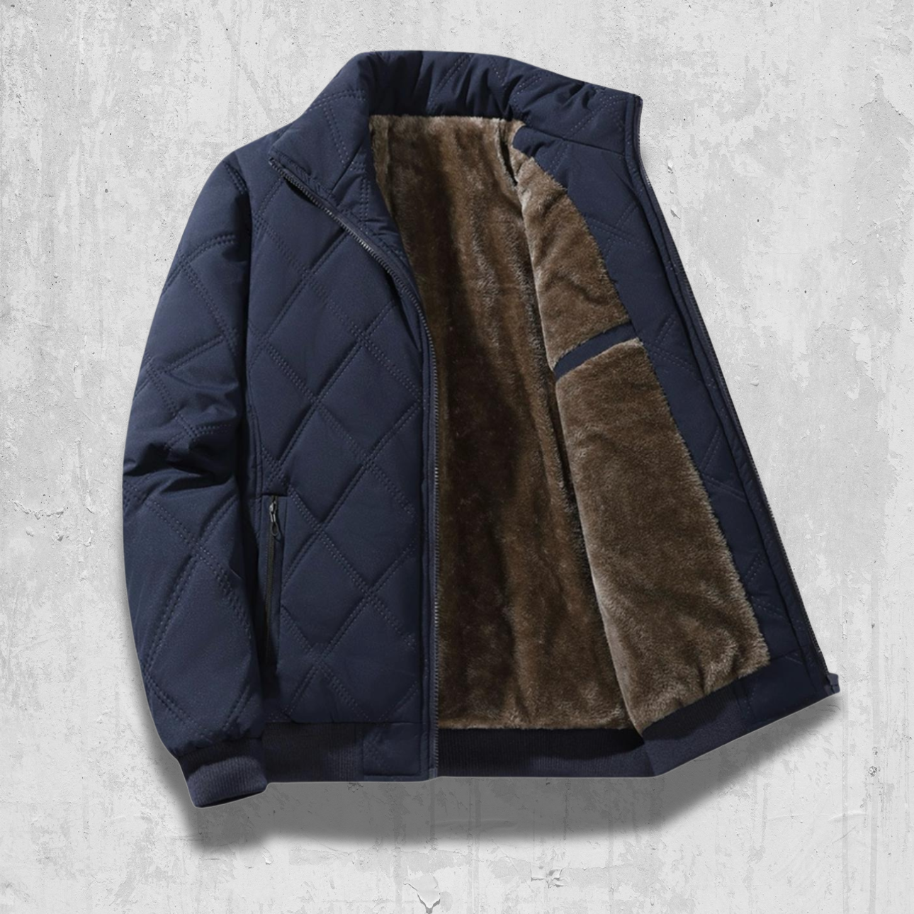 Diamond‑Quilt Bomber